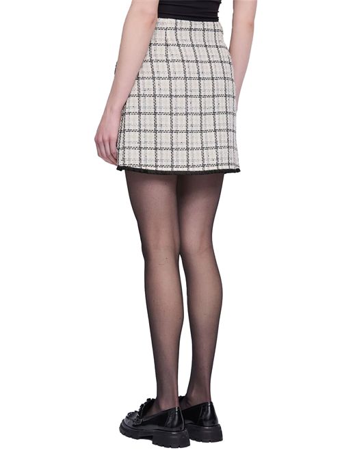 GAUDÌ JEANS wool-blend check mini skirt GAUDI JEANS | 521BD75003525015-01